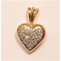 12-14KT GOLD DIAMOND PENDANT MSRP $550