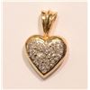 Image 1 : 12-14KT GOLD DIAMOND PENDANT MSRP $550