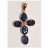 Image 1 : 15-14KT GOLD SAPPHIRE, DIAMOND PENDANT MSRP $650