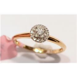19-10KT GOLD DIAMOND RING MSRP $400