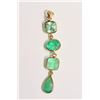 Image 1 : 20-14KT GOLD EMERALD, DIAMOND PENDANT MSRP $715