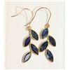 Image 1 : 21-14KT GOLD SAPPHIRE EARRINGS MSRP $575