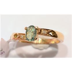 22-14KT GOLD ALEXANDRITE, DIAMOND RING MSRP $700