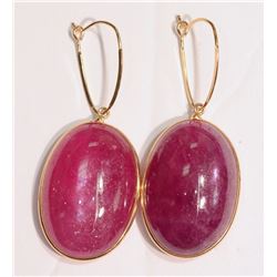 30-10KT GOLD RUBY EARRINGS MSRP $775