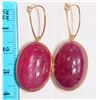 Image 2 : 30-10KT GOLD RUBY EARRINGS MSRP $775