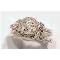 34-10KT GOLD DIAMOND RING SET MSRP $1125