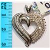 Image 2 : 39-14KT GOLD DIAMOND PENDANT MSRP $1650