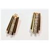Image 1 : 43-10KT GOLD DIAMOND EARRINGS MSRP $650