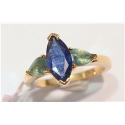 44-14KT GOLD SAPPHIRE, ALEXANDRITE RING MSRP $1250