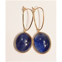 46-10KT GOLD SAPPHIRE EARRINGS MSRP $525