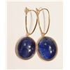 Image 1 : 46-10KT GOLD SAPPHIRE EARRINGS MSRP $525