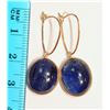 Image 2 : 46-10KT GOLD SAPPHIRE EARRINGS MSRP $525