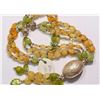 Image 2 : 50-STERLING SILVER PERIDOT, CITRINE SET MSRP $575
