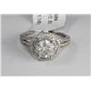 Image 1 : 14K WHITE GOLD LADIES DIAMOND RING -