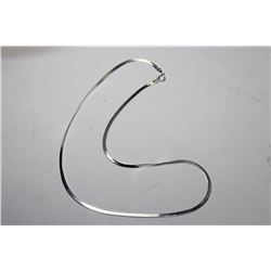 ITALY .925 STERLING SILVER HERRINGBONE NECKLACE