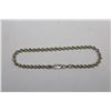 Image 1 : ITALY .925 STERLING SILVER ROPE BRACELET - 8"