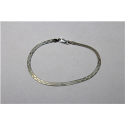 ITALY .925 STERLING SILVER FANCY HERRINGBONE