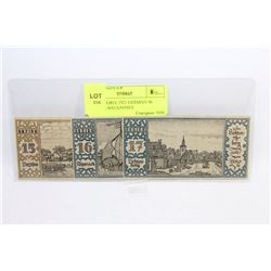 SET OF THREE 1921 GERMAN 50 PFENNIGE BANKNOTES