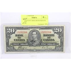 1937 TWENTY DOLLAR BANKNOTE