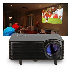 Mini 1080P HD LED Projector Home Cinema Theater PC VGA USB SD HDMI VS-320 Black