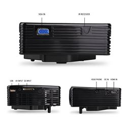 Mini 1080P HD LED Projector Home Cinema Theater PC VGA USB SD HDMI VS-320 Black