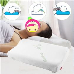 30x50 Sleep Bamboo Fiber Slow Rebound Memory Foam Pillow Cervical Health Care