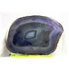 Image 1 : THICK AGATE SLICE ON STAND BLUE