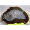 Image 1 : THICK AGATE SLICE ON STAND CARAMEL