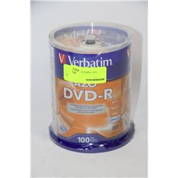 CASE OF 100 DVD-Rs