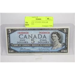 UNC 1954 FIVE DOLLAR BANKNOTE
