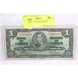 1937 ONE DOLLAR BANKNOTE