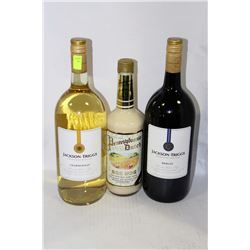 TWO 1.5L BOTTLES OF JACKSON TRIGGS WINES :CHARDONNAY