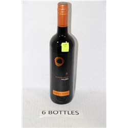 SIX 750ML BOTTLES OF COPPER MOON MALBEC 14%