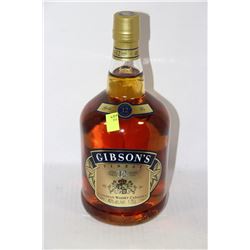 1.75L BOTTLE OF GIBSONS FINEST WHISKY 40%