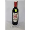 Image 1 : FIVE 750ML BOTTLES OF PAINTED TURTLE MERLOT 12%
