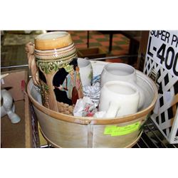 BOX OF 4 GERMAN BEER STEINS