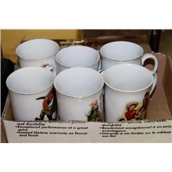 SET OF 6 NORMAN ROCKWELL CUPS