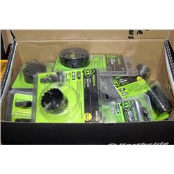 BOX OF GREENLEE 16 BI-METAL HOLE SAWS