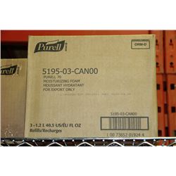 BOX OF 3 PURELL 1.2L REFILL FOAM HAND SANITIZER