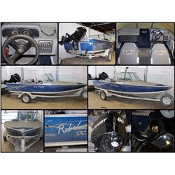 2005 LUND REBEL 1650 ADVENTURE FISHING BOAT