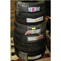 PALLET OF 6 ASSORTED NEW TIRES
