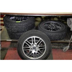 SET OF 4 HANKOOK P195/60R15 TIRES ON FORD 4 BOLT