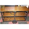 Image 1 : NEW WOOD AND METAL RUSTIC STYLE SOFA TABLE TEA