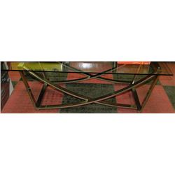 GLASSTOP COFFEE TABLE