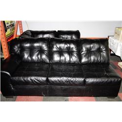 3PC BLACK LEATHER SECTIONAL