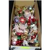 LARGE BOX OF CHRISTMAS TREE ORNAMENTS