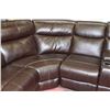 Image 3 : NEW BROWN LEATHER ELECTRIC RECLINING SECTIONAL
