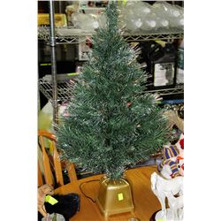 FIBRE OPTIC MINIATURE CHRISTMAS TREE