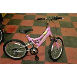 HUFFY GIRLS 6 SPEED GIRLS FULL SUSPENSION