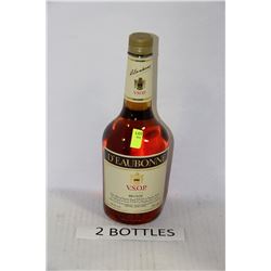 TWO 750ML BOTTLES OF D'EAUBONNE BRANDY